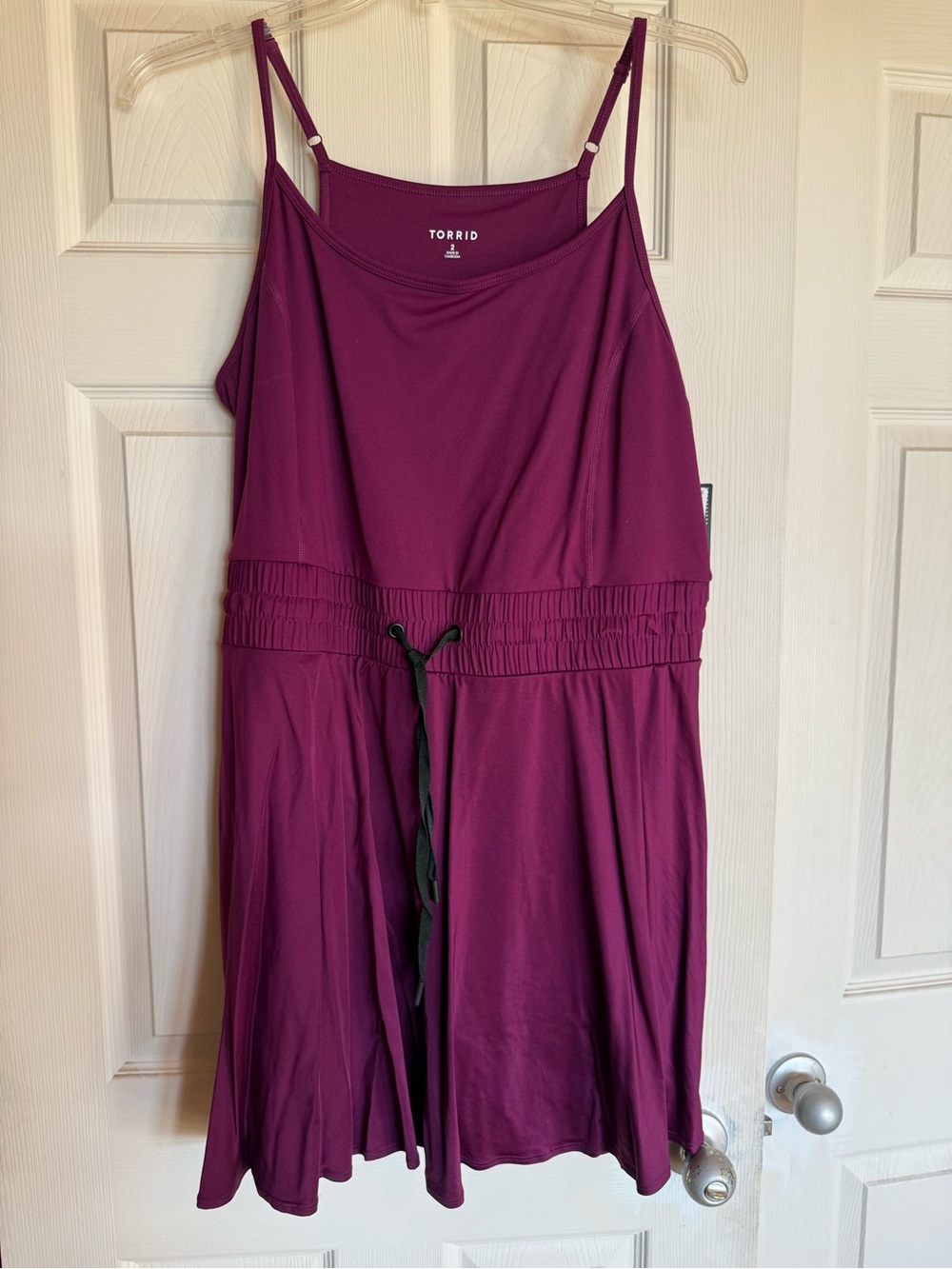 torrid Plum Adjustable Waist Swing Midi skort Dress